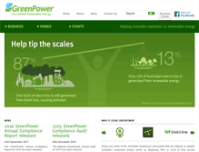 Tablet Screenshot of greenpower.gov.au