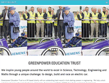 Tablet Screenshot of greenpower.co.uk